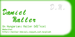 daniel maller business card